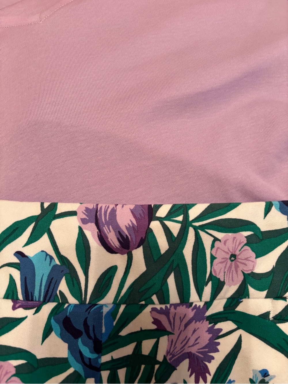 Talbots Women's Chatham Ankle Pants in purple, green and blue - Picture 10 of 10